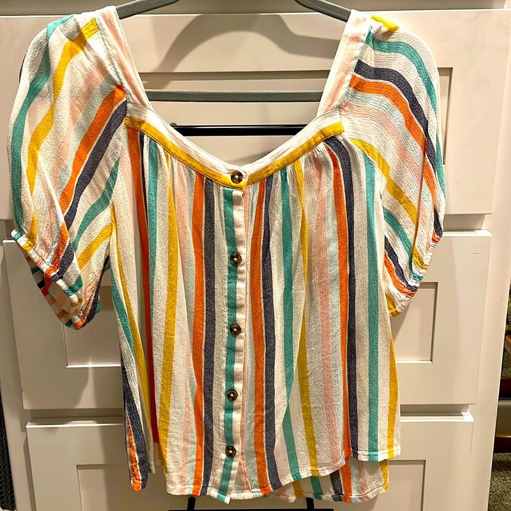 Striped Boho Top